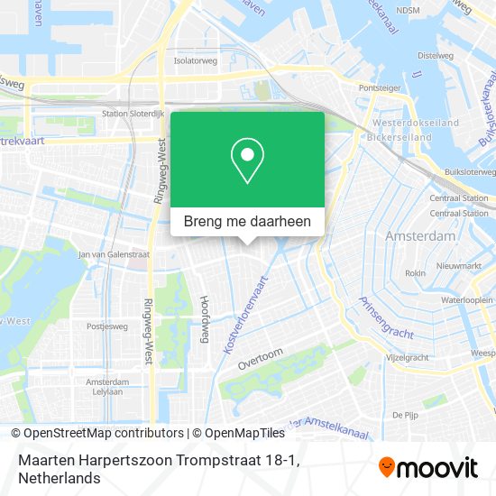 Maarten Harpertszoon Trompstraat 18-1 kaart