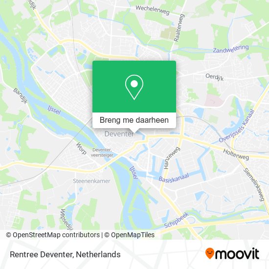 Rentree Deventer kaart