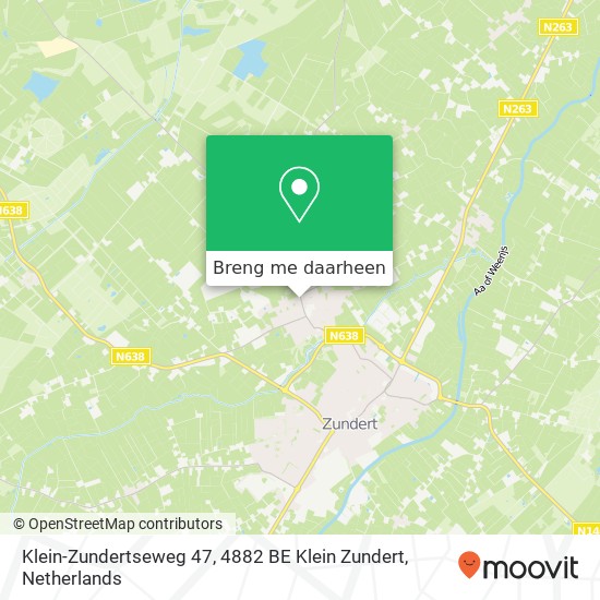 Klein-Zundertseweg 47, 4882 BE Klein Zundert kaart