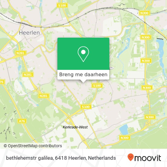 bethlehemstr galilea, 6418 Heerlen kaart