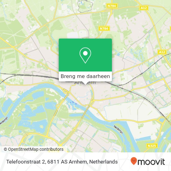 Telefoonstraat 2, 6811 AS Arnhem kaart