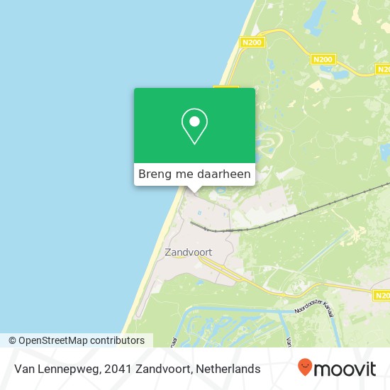 Van Lennepweg, 2041 Zandvoort kaart