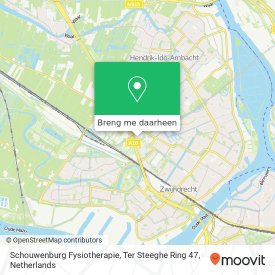 Schouwenburg Fysiotherapie, Ter Steeghe Ring 47 kaart
