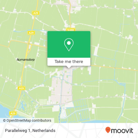 Parallelweg 1, 3281 LM Numansdorp kaart