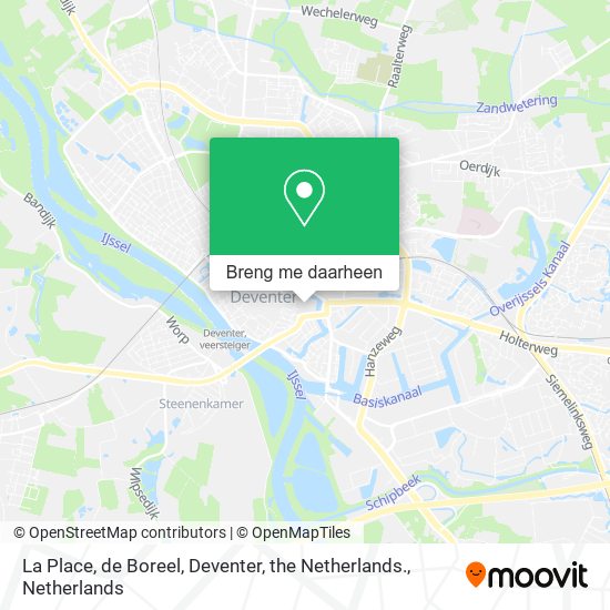 La Place, de Boreel, Deventer, the Netherlands. kaart