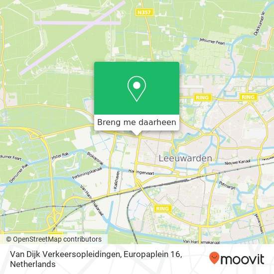 Van Dijk Verkeersopleidingen, Europaplein 16 kaart