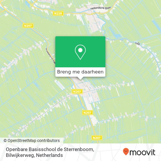 Openbare Basisschool de Sterrenboom, Bilwijkerweg kaart