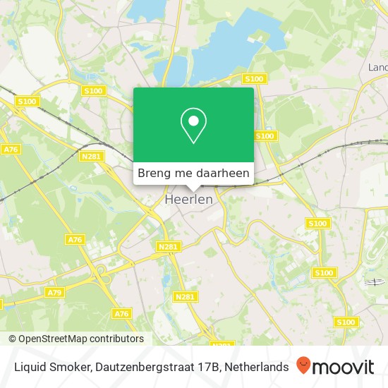 Liquid Smoker, Dautzenbergstraat 17B kaart