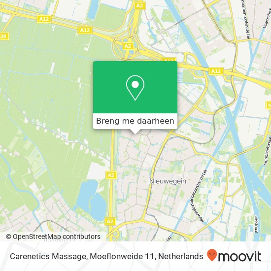 Carenetics Massage, Moeflonweide 11 kaart