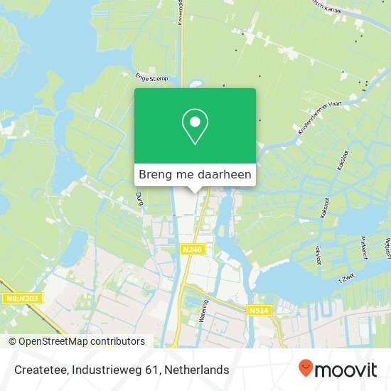 Createtee, Industrieweg 61 kaart