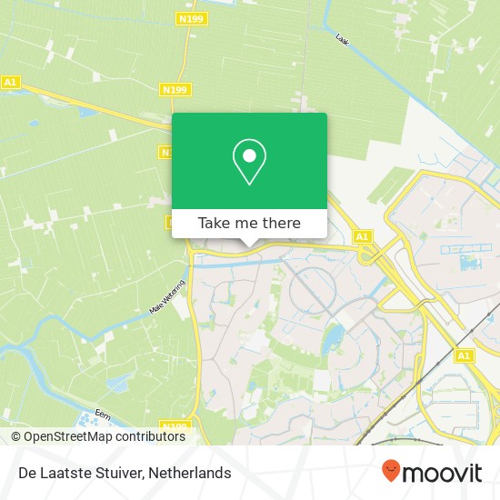 De Laatste Stuiver, 3824 DJ Amersfoort kaart