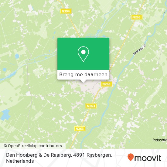 Den Hooiberg & De Raaiberg, 4891 Rijsbergen kaart