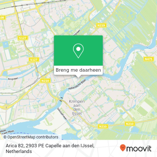 Arica 82, 2903 PE Capelle aan den IJssel kaart
