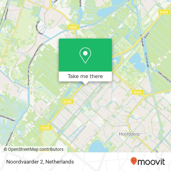 Noordvaarder 2, 2134 XZ,2134 XZ Hoofddorp kaart