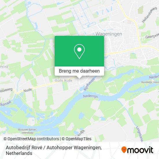 Autobedrijf Rové / Autohopper Wageningen kaart