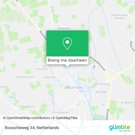 Bosscheweg 34 kaart