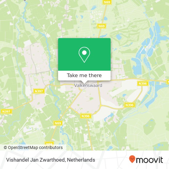 Vishandel Jan Zwarthoed, Dijkstraat 5 kaart
