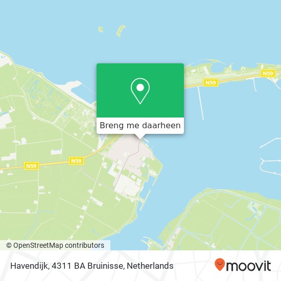 Havendijk, 4311 BA Bruinisse kaart