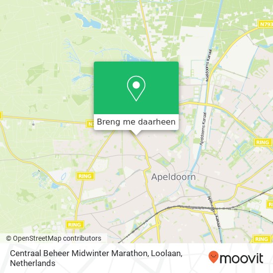 Centraal Beheer Midwinter Marathon, Loolaan kaart