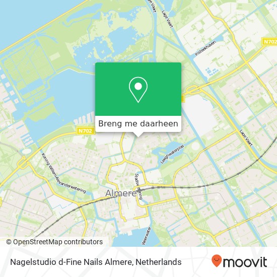 Nagelstudio d-Fine Nails Almere kaart