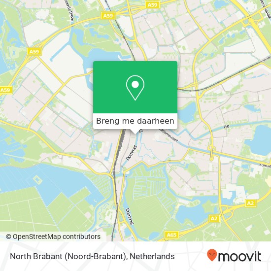 North Brabant (Noord-Brabant) kaart