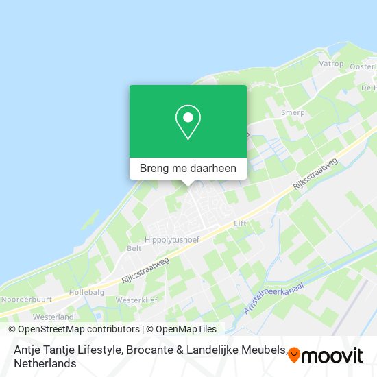 Antje Tantje Lifestyle, Brocante & Landelijke Meubels kaart