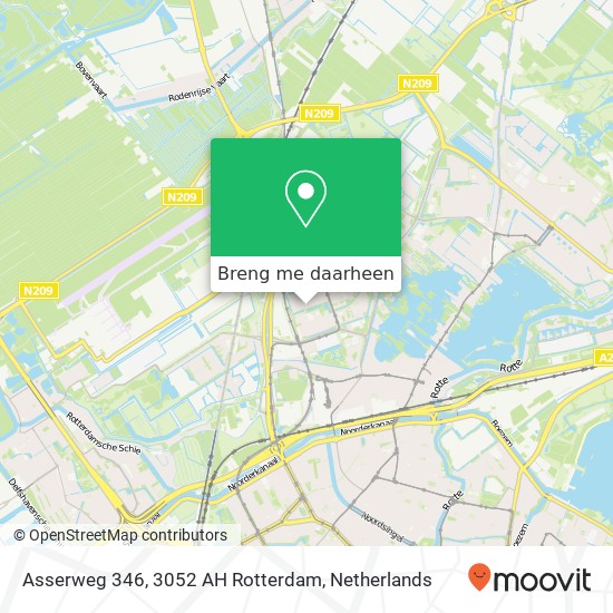 Asserweg 346, 3052 AH Rotterdam kaart