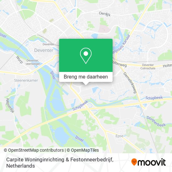 Carpite Woninginrichting & Festonneerbedrijf kaart