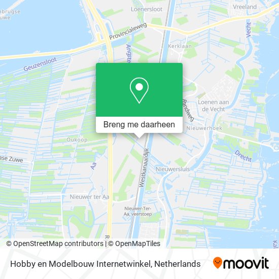 Hobby en Modelbouw Internetwinkel kaart