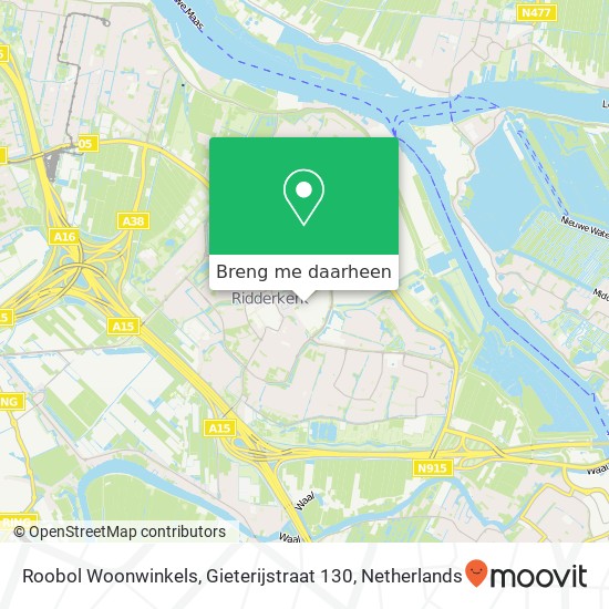 Roobol Woonwinkels, Gieterijstraat 130 kaart