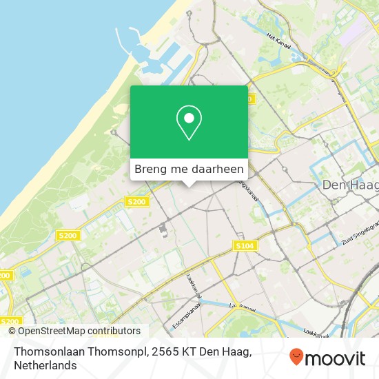 Thomsonlaan Thomsonpl, 2565 KT Den Haag kaart