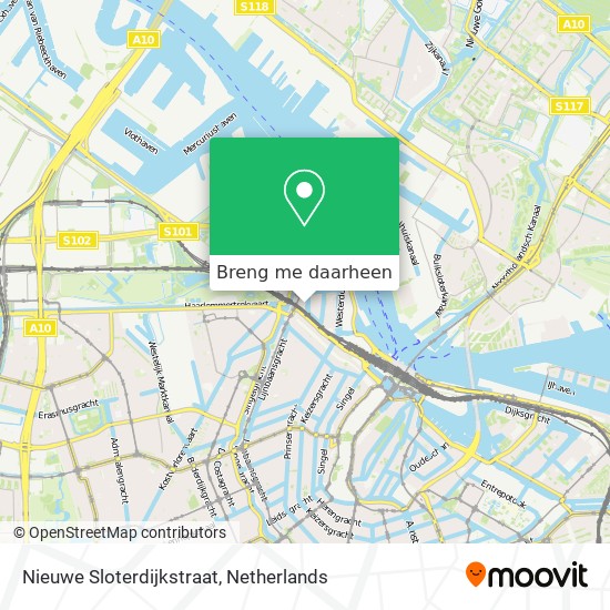 Nieuwe Sloterdijkstraat kaart