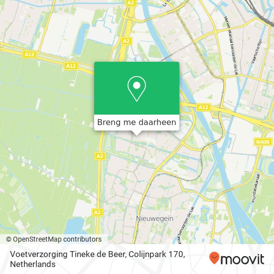 Voetverzorging Tineke de Beer, Colijnpark 170 kaart