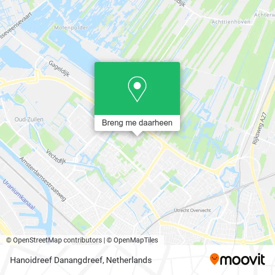 Hanoidreef Danangdreef kaart