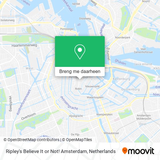 Ripley's Believe It or Not! Amsterdam kaart
