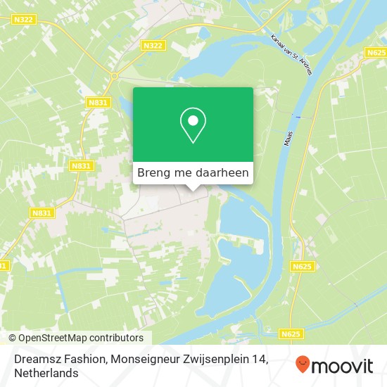 Dreamsz Fashion, Monseigneur Zwijsenplein 14 kaart