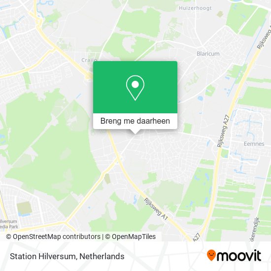 Station Hilversum kaart