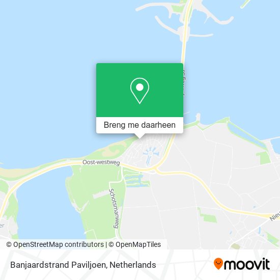 Banjaardstrand Paviljoen kaart