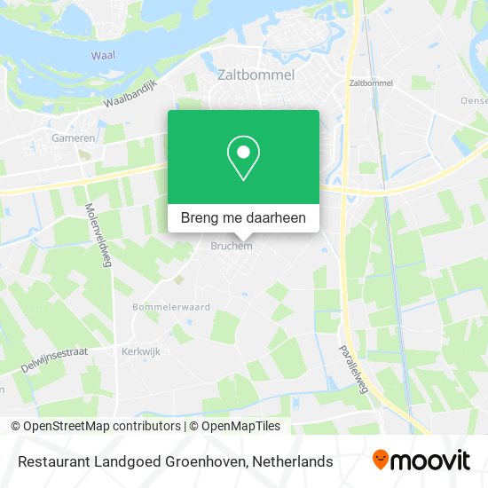 Restaurant Landgoed Groenhoven kaart