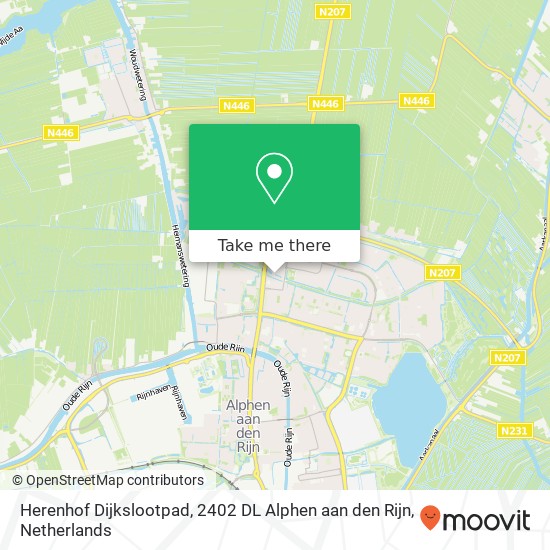 Herenhof Dijkslootpad, 2402 DL Alphen aan den Rijn kaart
