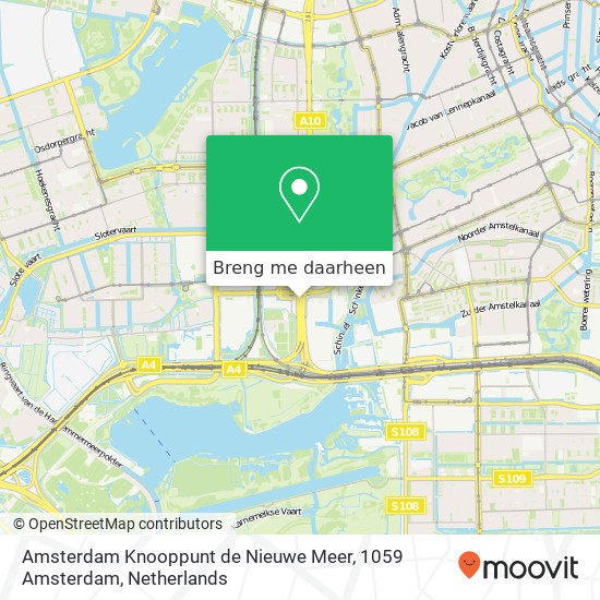 Amsterdam Knooppunt de Nieuwe Meer, 1059 Amsterdam kaart