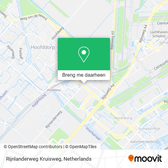 Rijnlanderweg Kruisweg kaart