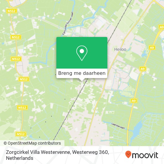 Zorgcirkel Villa Westervenne, Westerweg 360 kaart