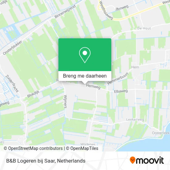 B&B Logeren bij Saar kaart