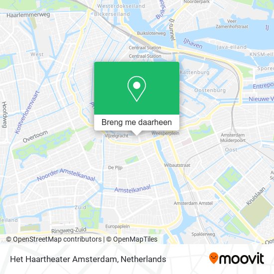 Het Haartheater Amsterdam kaart
