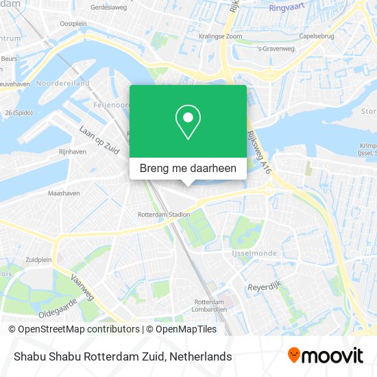 Shabu Shabu Rotterdam Zuid kaart
