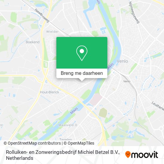 Rolluiken- en Zonweringsbedrijf Michiel Betzel B.V. kaart