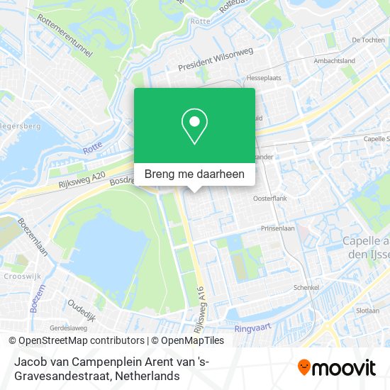 Jacob van Campenplein Arent van 's-Gravesandestraat kaart
