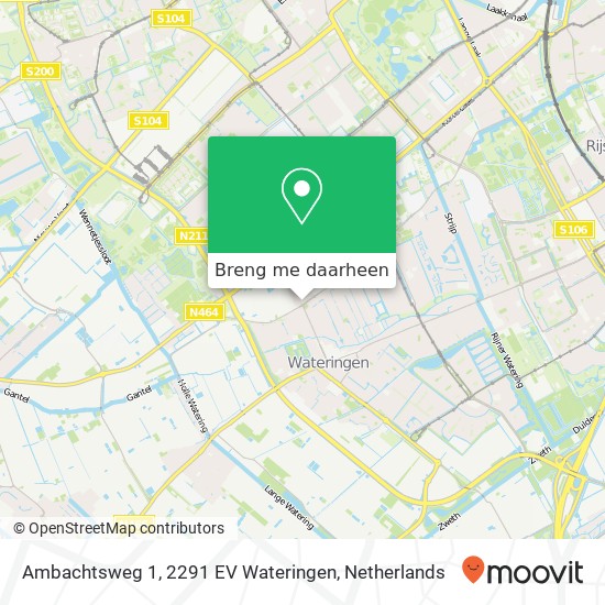 Ambachtsweg 1, 2291 EV Wateringen kaart