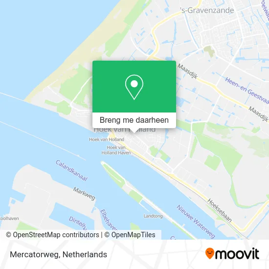 Mercatorweg kaart